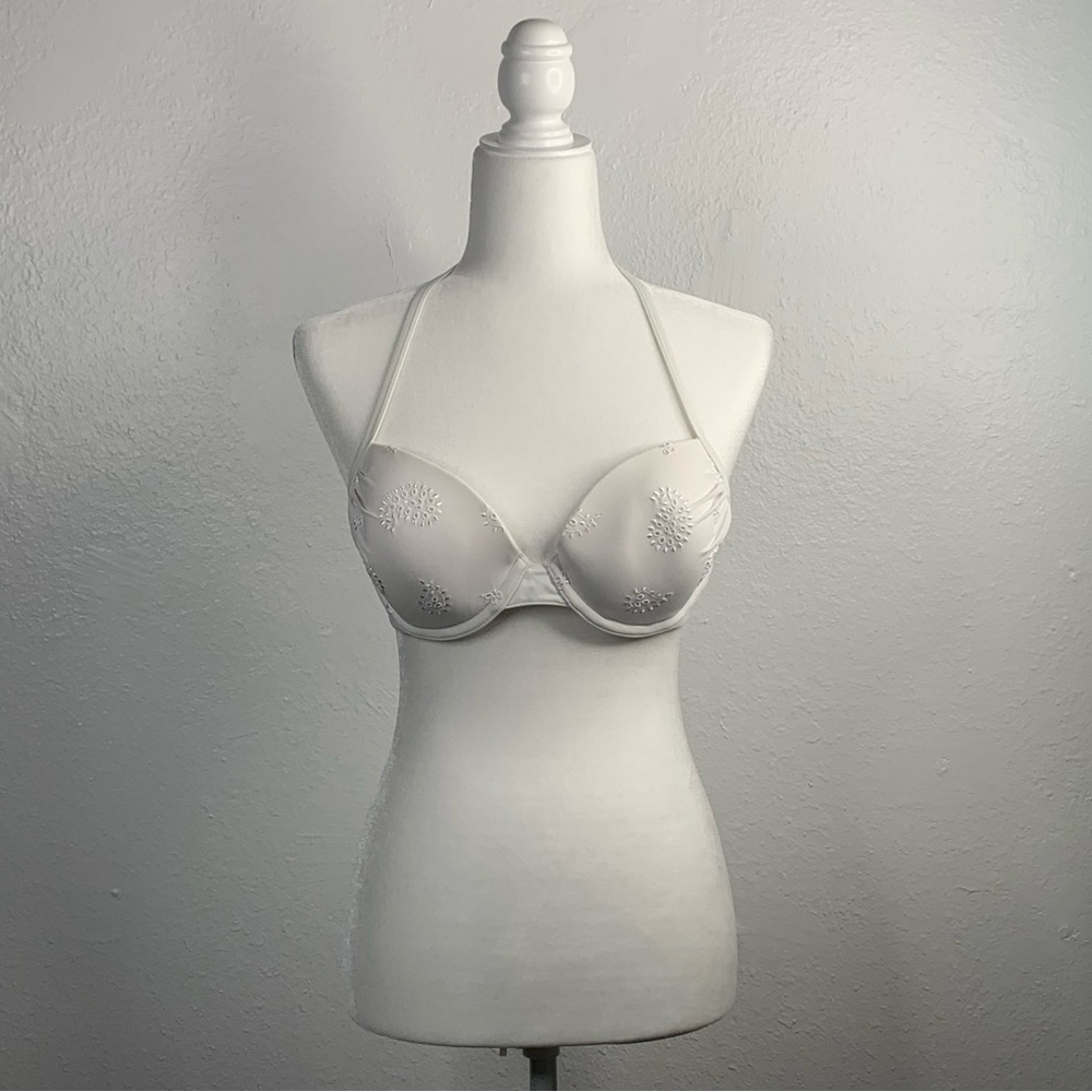 Aerie White Eyelet Bikini Top